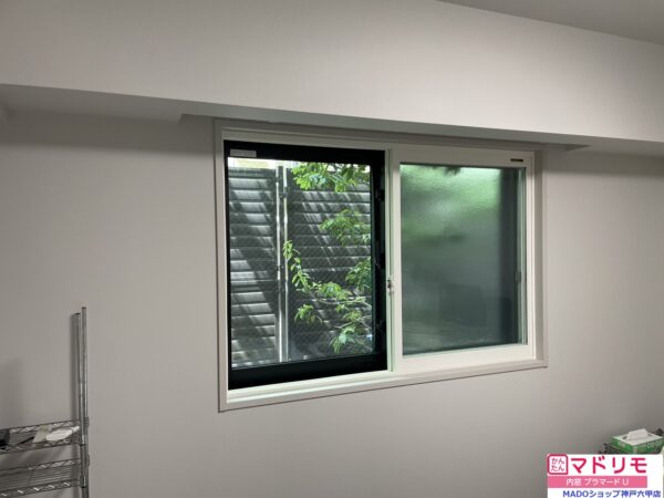 芦屋市　寝室の窓に内窓取付けで防音効果向上⇧睡眠の質向上⇧