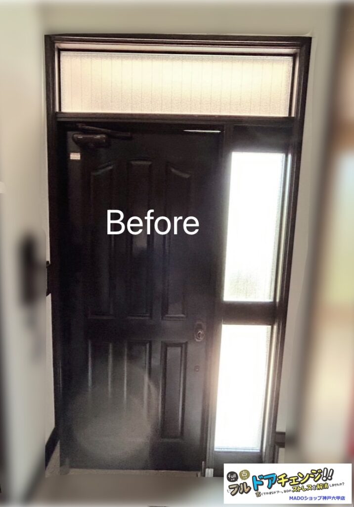 ランマとFIX部があるので明るい玄関でした♪