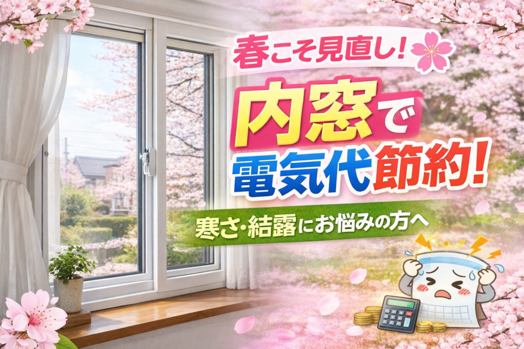 暖かくなってきた今だから考えたい🌸　神戸市の電気代対策と内窓設置