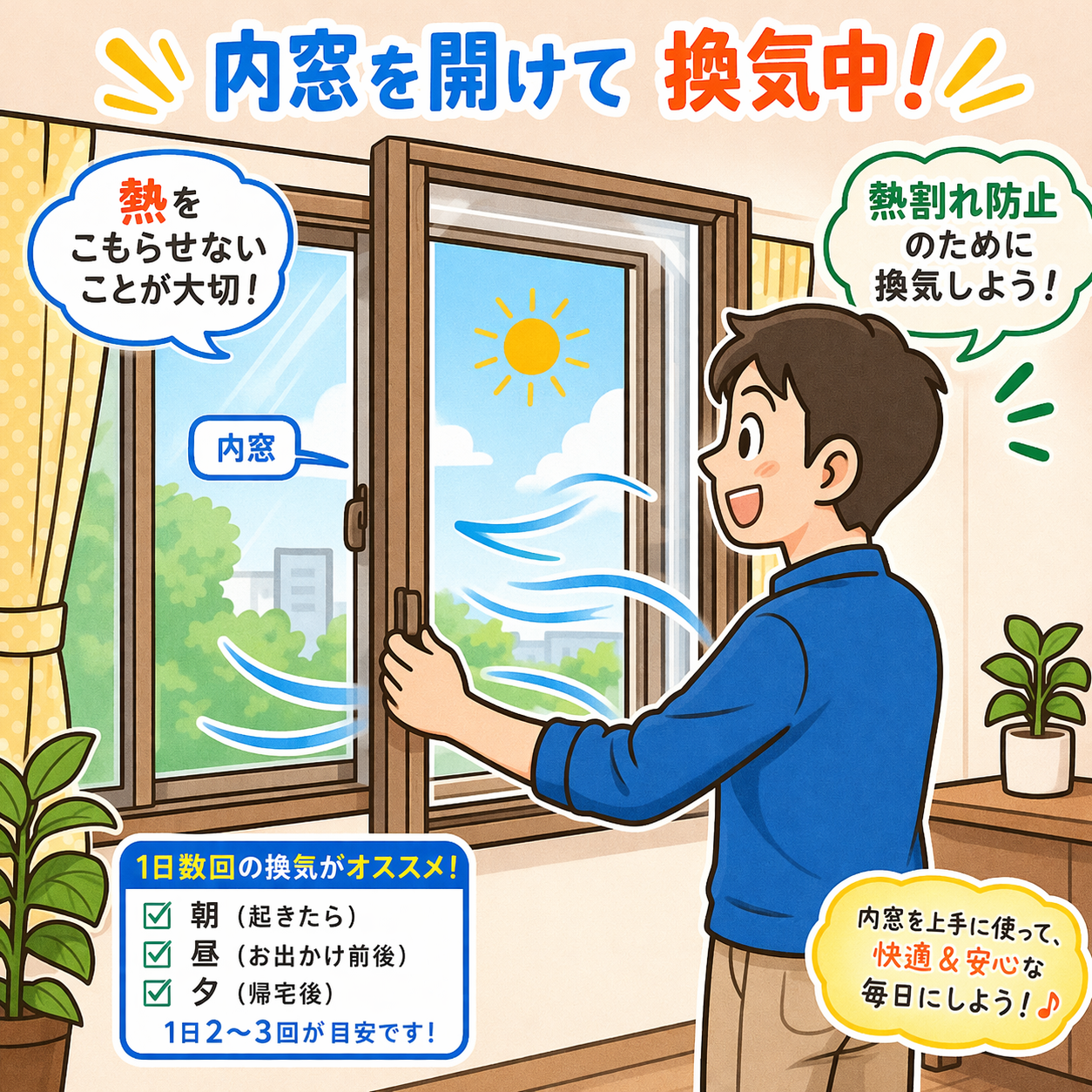 【注意】内窓設置の「熱割れ」はメーカー保証対象外！